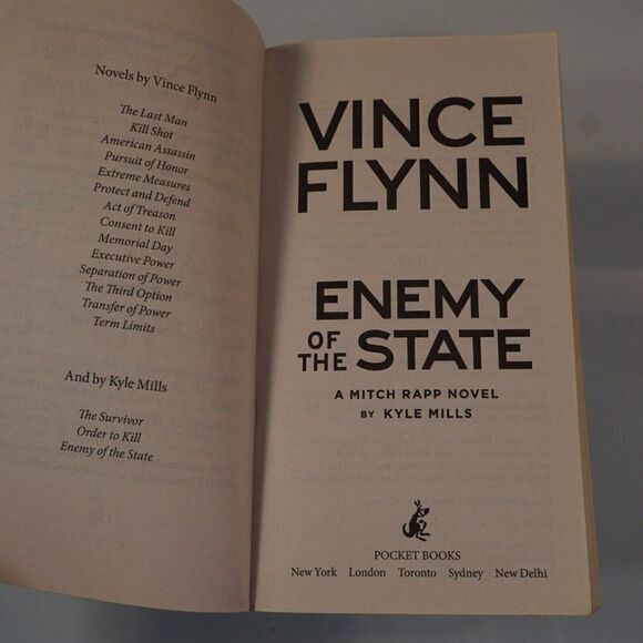 Enemy of the State A Mitch Rapp Novel By Kyle Mills 2017 Paperback - Picture 4 of 5